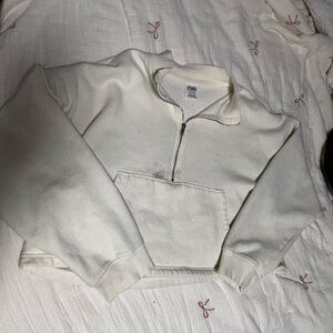 VS PINK HALF ZIP PULLOVER